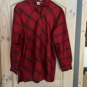 Coldwater Creek 100% Silk Long Sleeved Blouse.